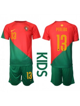 Portugal Danilo Pereira #13 Replika Hemmakläder Barn VM 2022 Kortärmad (+ byxor)